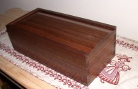 Colonial Candle Box in Walnut