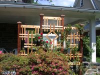 Picture of Roses on Garden Trellis